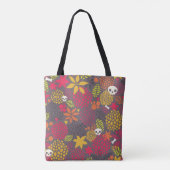 Schädel und Blumen Tasche (Rückseite)