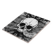 Schädel und Bücher Fliese (Seite)