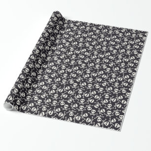Schädel und Crossbone Packpapier