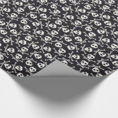 Schädel und Crossbone Packpapier (Ecke)