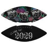 Schädel und dunkle Rose | Funky Glam Abschluss Football (Paneele)