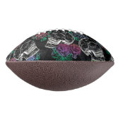 Schädel und dunkle Rose | Funky Glam Abschluss Football (Gedreht 90)