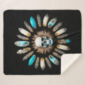 Schädel und Federn 01 Sherpadecke (Vorderseite (Horizontal))