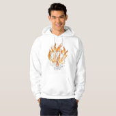 Schädel und Feuer Hoodie (Vorne ganz)