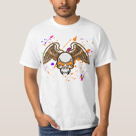 Schädel und Flügel T-Shirt (Vorderseite)