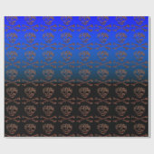 Schädel und gekreuzte Knochen #4 Geschenkpapier (Flach)