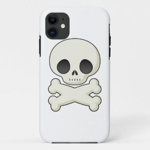 Schädel und gekreuzte Knochen emo kawaii niedlich Case-Mate iPhone Hülle