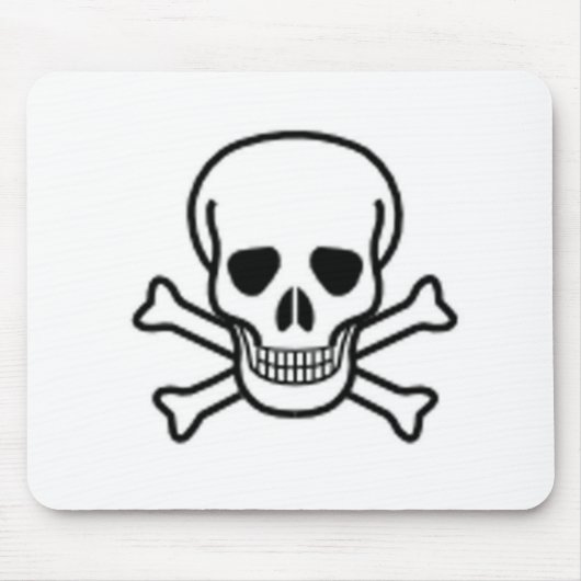 Schädel und gekreuzte Knochen Mousepad (Vorne)