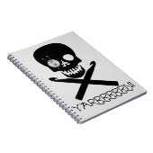 Schädel und Haken Notizblock (Rechte Seite)