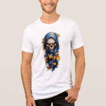 Schädel und Herbst belassen Tattoo-Stil