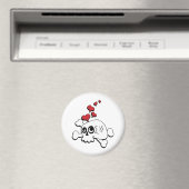 Schädel und Herz Magnet (In Situ (Geschirrspüler))