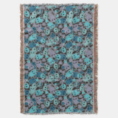 Schädel und Herzen auf schwarzem Hintergrund 2 Decke (Vorderseite Vertikal)