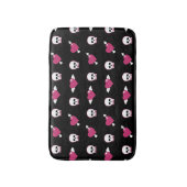 Schädel und Herzen Badematte (Vorderseite Vertikal)