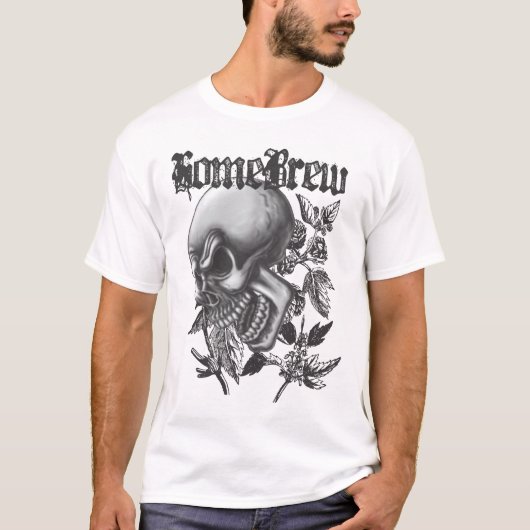 Schädel und Hopfen T-Shirt (Vorderseite)