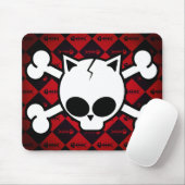 Schädel-und Katzen-Knochen Mousepad (Mit Mouse)