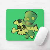 Schädel und Kleeblätter Mousepad (Mit Mouse)