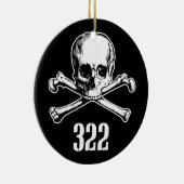 Schädel und Knochen 322 Keramikornament (Rechts)