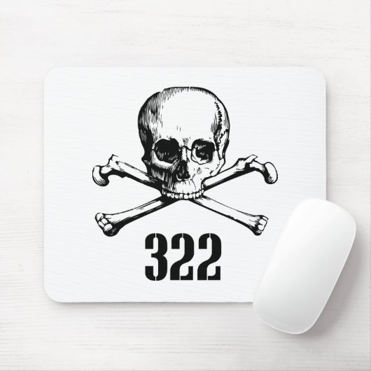 Schädel und Knochen 322 Mousepad (Mit Mouse)