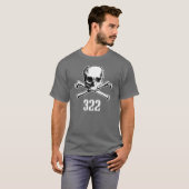 Schädel und Knochen 322 T-Shirt (Vorne ganz)