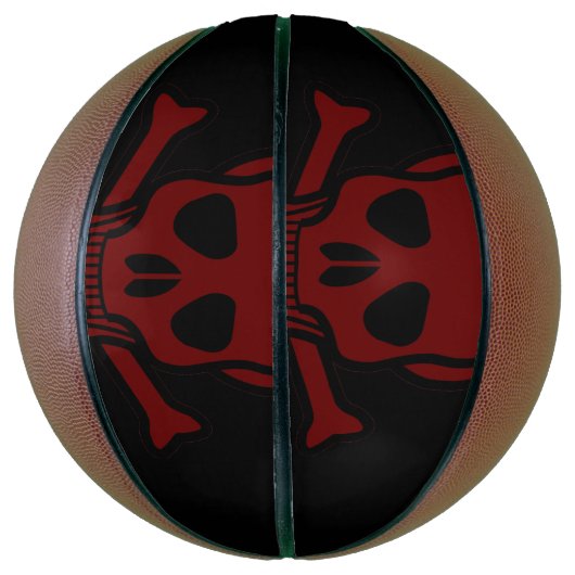 Schädel und Knochen Basketball (Vertikal)