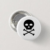 Schädel und Knochen Button (Vorne & Hinten)