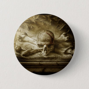 Schädel und Knochen Button