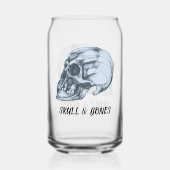 Schädel und Knochen Dosenglas (Vorderseite)