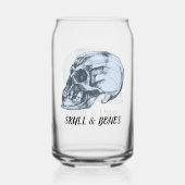 Schädel und Knochen Dosenglas (Rückseite)