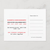 Schädel und Knochen, Einladung zum Roten Halloween (Rückseite)