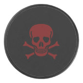 Schädel und Knochen Eishockey Puck (Vorderseite)