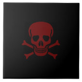 Schädel und Knochen Fliese (Vorderseite)