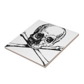 Schädel und Knochen Fliese (Seite)