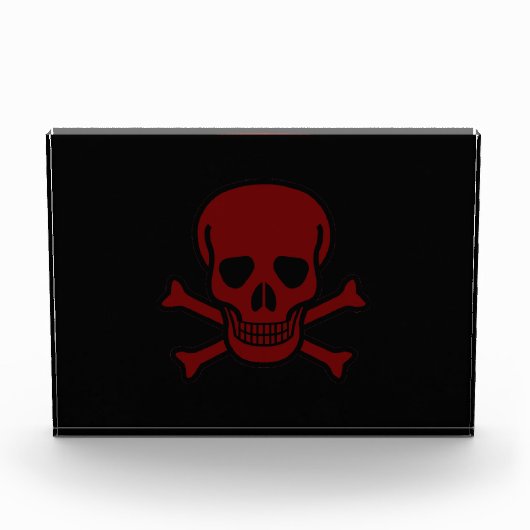 Schädel und Knochen Fotoblock (Vorderseite)