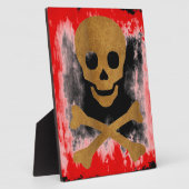 Schädel und Knochen Fotoplatte (Seite)