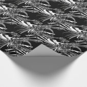 Schädel und Knochen Geschenkpapier (Ecke)