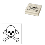 Schädel und Knochen Gummistempel (Stempel)