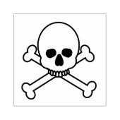 Schädel und Knochen Gummistempel (Prägung)