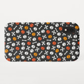 Schädel und Knochen Halloween-Muster Case-Mate iPhone Hülle (Rückseite (Horizontal))