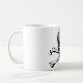 Schädel und Knochen Kaffeetasse (Links)