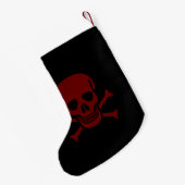 Schädel und Knochen Kleiner Weihnachtsstrumpf (Rückseite (Hängend))