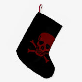 Schädel und Knochen Kleiner Weihnachtsstrumpf (Vorderansicht (hängend))