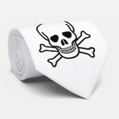 Schädel und Knochen Krawatte (Gerollt)