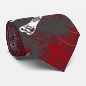 Schädel und Knochen-Krawatte Krawatte (Gerollt)