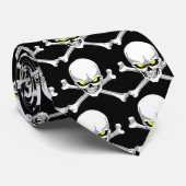 Schädel und Knochen-Krawatte Krawatte (Gerollt)