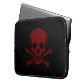 Schädel und Knochen Laptopschutzhülle (Vorderseite Links)