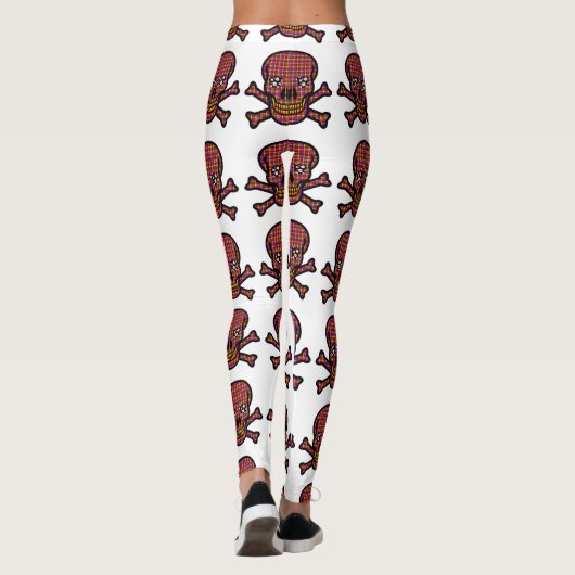 Schädel und Knochen Leggings (Rückseite)