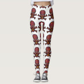 Schädel und Knochen Leggings (Vorderseite)