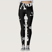 Schädel und Knochen-Leggings Leggings (Vorderseite)