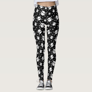 Schädel und Knochen-Leggings Leggings