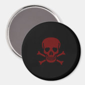Schädel und Knochen Magnet (Vorderseite/Rückseite)
